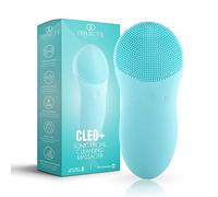 Cleo+ Sonic Facial Cleansing Brush by Project E Beauty | Daily Cleansing | Gentle Exfoliating | Wireless Portable Face Cleanser | Face Massager Wash Brush | Travel Size | Waterproof Soft Silicone