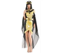 Cleopatra Costume for Women Halloween Ancient Egypt Egyptian Goddess Fancy Dress Cosplay Party Outfit for Adult Women (Yellow, M)
