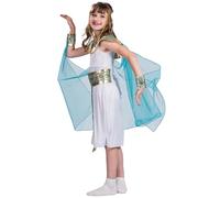 Cleopatra Costume, Soft Polyester Egyptian Costume, Elegant Egyptian Kids, Golden Girls Cosplay Costumes with Accessories for Party Ball, M, Toys
