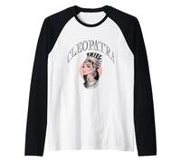 Cleopatra Egyptian Pharaoh Ancient Goddess Vintage Raglan Baseball Tee