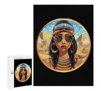 Cleopatra Egyptian Queen Ancient Egypt Jigsaw Puzzle for Adults Wooden Challenging Puzzles Gift for Family Friends
