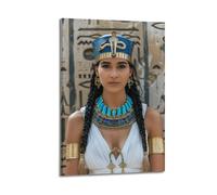 Cleopatra Egyptian Queen Goddess Canvas Poster Wall Art - Gorgeous Ancient Egyptian Style Prints, Modern Exotic Decor for Living Room Study Bedroom Egyptian-Themed Home Interior Space 08x12inch(20x30c