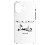 Cleopatra I Need A Lie Down Funny Egypt History Case for iPhone 16
