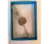 Cleopatra & Marc Antony CGALCP kilt pin Scarf or Brooch pin pewter emblem 3" 7.5 cm
