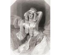 Cleopatra. Principal female character from Shakespeare's play Antony and Cleopatra. From Shakespeare Gallery published c.1840. Poster Print by Ken Welsh (12 x 16)