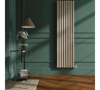 Anthracite Electric Horizontal Designer Radiator 0.6kW with Wifi Thermostat - H600xW590mm - IPX4 Bathroom Safe