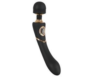 Cleopatra Wand - rechargeable massaging vibrator (black)