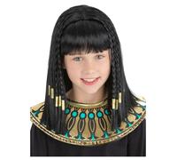 Cleopatra Wig Girls Egyptian Wig Kids Fancy Dress Accessory Queen Black Braided