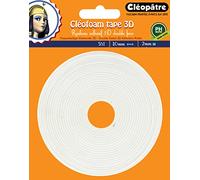 Cléopâtre - SCRAP-RM2X5 - Cleofoam Tape 3D - Roll of Double-Sided Adhesive Transparent Glue