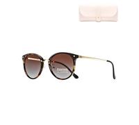 Cleoxyge Fashion Sunglasses for Women Men Polarized Metal Fashion Ladies Sunglass UV400 Oval Elegant for Ladies Teen Girls Men (Polarized Brown Lens/Amber Frame)