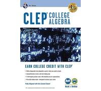Clep(r) College Algebra Book + Online (CLEP Test Preparation)