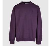 Cleptomanicx Boxy Crewneck Ligull Pullover Seagull Embroidery Organic Cotton Men
