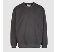 Cleptomanicx Boxy Crewneck Ligull Pullover Seagull Embroidery Organic Cotton Men