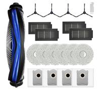 Cleptorize Accessories Kit for ECOVACS DEEBOT T50 Pro Omni/ T50 Omni Robotic Vacuum, Replacement Parts with 1 Main Brush, 6 Mop Pads, 4 Dust Bags, 4 HEPA Filters, 4 Side Brushes