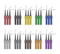 Cleqee 30PCS Back Probes with Three Angles Insulation Back Probes Non-Destructive Pin Ten Colours for Automotive Diagnostic Car Repairing Electrical Testing