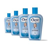 CLERE 100% Pure Glycerin Liquid for Versatile Body Skin Care, Glycerine for Face Moisturizes Dry Skin & Softens, Glycerol Reduces Stretch Marks 100 ml (Pack of 4) Sourced by Bronx International Ltd
