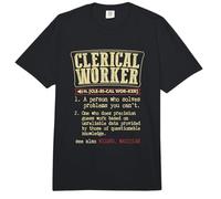 Clerical Worker Gift Funny Dictionary Definition Comfort Colors Adult Heavyweight T-Shirt