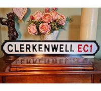 Clerkenwell Indoor Old Fashioned London Street Sign Islington Camden