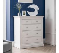 Clermont Chest of Drawers - 3+2 Drawer - White