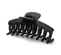 Clest F&H Big Frosted Claw Hair Clips for Women's Thick Hair,Jumbo Black Hair Clips Strong Hold Hair Clips Hair Styling Accessories