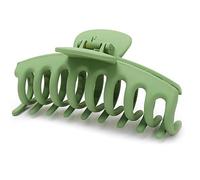 Clest F&H Big Frosted Claw Hair Clips for Women's Thick Hair,Jumbo Green Hair Clips Strong Hold Hair Clips Hair Styling Accessories