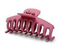 Clest F&H Big Frosted Claw Hair Clips for Women's Thick Hair,Jumbo Pink Hair Clips Strong Hold Hair Clips Hair Styling Accessories