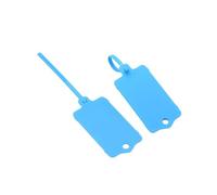 Clest F&H Plastic Identification Tags, Reusable Colourful Cable Tie Labels, PP Material, 152mm x 38mm,100PCS (Blue)