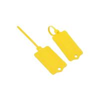 Clest F&H Plastic Identification Tags, Reusable Colourful Cable Tie Labels, PP Material, 152mm x 38mm,100PCS (Yellow)