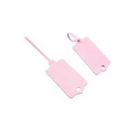 Clest F&H Plastic Identification Tags, Reusable Colourful Cable Tie Labels, PP Material, 152mm x 38mm,100PCS (Pink)