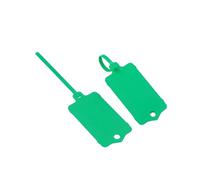 Clest F&H Plastic Identification Tags, Reusable Colourful Cable Tie Labels, PP Material, 152mm x 38mm,100PCS (Green)
