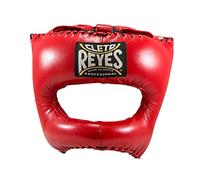 Cleto Reyes Traditional Leather Boxing Headgear with Nylon Face Bar - Red
