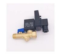 CLEUFWKO 1/2 Electric Drain Timer 12V 24V 220V 16bar Solenoid Valve Water Controller Brass 2 Way Compressor Automatic Valve(ETD-A,AC110)
