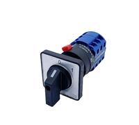 CLEUFWKO LW26-20/3 Single Hole Mounted OFF-ON 6-wire Power Rotation Selection Rotary 20A Cam Switch