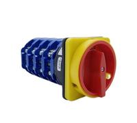 CLEUFWKO LW26GS-125/4 OFF-ON 2/3 position lockable handle four-pole conversion selector 690V 125A padlock panel rotary cam switch(102)