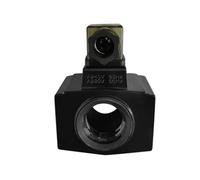 CLEUFWKO Solenoid Valve Coil Hydraulic Inner Hole 26mm Long 48mm Square Solenoid Valve Coil AC220V/DC24V(24V)