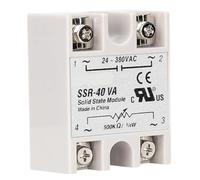 CLEUFWKO SSR-25VA SSR-40VA SSR-25LA SSR-40LA Single Phase AC Solid State Relay 10/25/40/60/80/100A Voltage Regulating Current Regulator(SSR-60A)