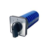 CLEUFWKO YMW26 LW26-32/8 Universal Cam Switch Three Positions Eight-section Rotating Multi-wire Dual-power 32A 8 Poles Silver Contact(102)