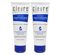 Cleure Original No Fluoride Toothpaste - SLS Free Mint Free - with Xylitol for Fresh Breath & Helps Whiten - for Kids & Adults - Flavor Free (4o