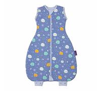 ClevaMama 3 in 1 Nite Nite Baby Romper - Newborn and Baby Swaddle Bag - 100% Cotton, 2.5 TOG, 0-9 Months, Blue