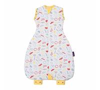 ClevaMama 3 in 1 Nite Nite Baby Romper - Newborn and Baby Swaddle Bag - 100% Cotton, 2.5 TOG, 0-9 Months, Yellow