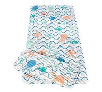 ClevaMama Baby Bath Mat Non Slip - Kids and Children Bathtub Mats Anti Mould with Suction Pads and Knelling Cushion - Under The Sea, 91x43 cm
