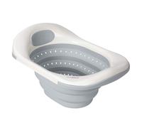ClevaMama ClevaBath - The Baby Sink Bath, Foldable Newborn Bathtub - Grey, 53x38x30 cm, 0-12 Months