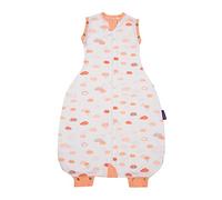 Clevamama Nite Nite Baby Romper (0-9 Months) - Newborn and Baby Swaddle Bag, 100% Cotton - Coral