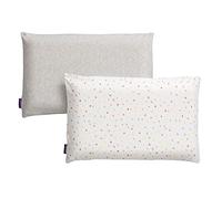 ClevaMama Toddler Pillow Case, Replacement in 100% Soft Jersey Cotton (2 Pack) - Grey, 35x55 cm