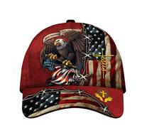 CleveFit 3D Printed, One Nation Under God Baseball Cap, American Eagle Hat for USA Patriots, Unique Design Hat, Bdnh110613htb, M/One size