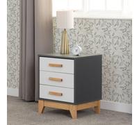 Cleveland 3 Drawer Bedside Cabinet