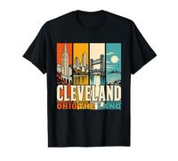Cleveland Cleveland Ohio The Land Skyline Birds Value Graphic T-Shirt