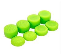 Cleveland Morse 8 Pcs Silicone Rubber Raised Analog Joystick Thumbstick Thumb Grips Stick Cap Cover for PS4 PS3 Switch Pro Xbox one Xbox 360 Wii U PS2 Controller (Green)