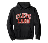 Cleveland Ohio Red White Logo Pullover Hoodie