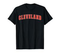 Cleveland Texas TX College Style Red Text Cleveland Value Graphic T-Shirt
